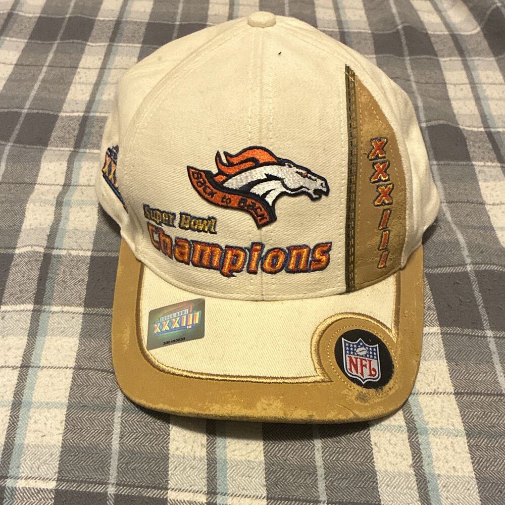 Denver Broncos 1999 Super Bowl 32 XXXIII Champions Back-To-Back Hat